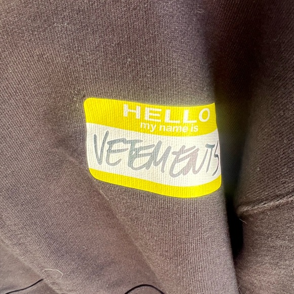 VETEMENTS hello my name is zip up - Picture 4 of 9